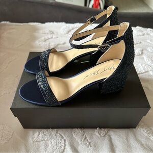 Betsey Johnson Navy Gems Heels